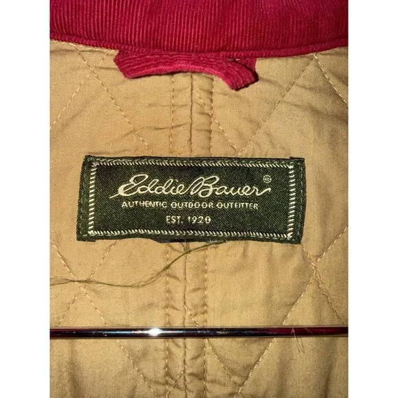 Eddie Bauer Pink Corduroy Lightweight Jacket Size Small - Picture 6 of 16